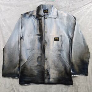 Stan Ray USA Mens XS Tie Dye Barn Chore Coat Jacket Grey Black Made in USA